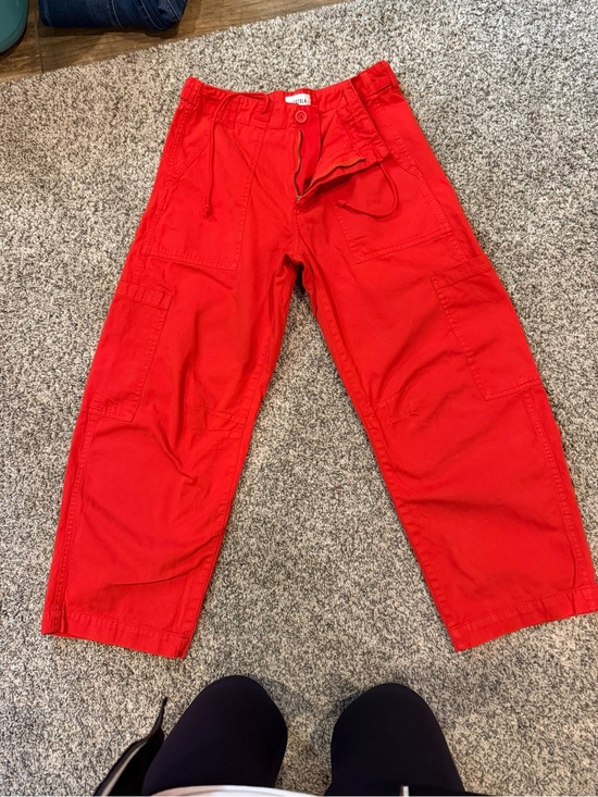 pistola Pants - pistola Bright Red Cargo Joggers